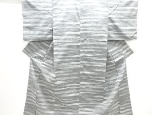 アンティーク　変わり横段織り出し手織り紬着物